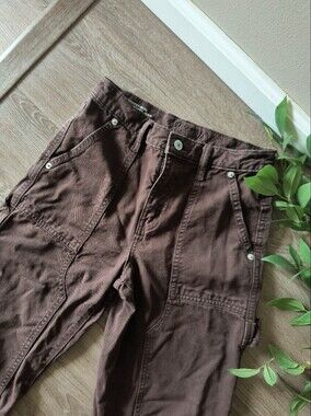 Arizona Jean Company Women's Highest Rise Carpenter Jeans Brown Size 0 Denim